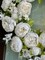 Zoey White Green Faux Peony Flower Wreath 23" All Season Indoor Outdoor Decor